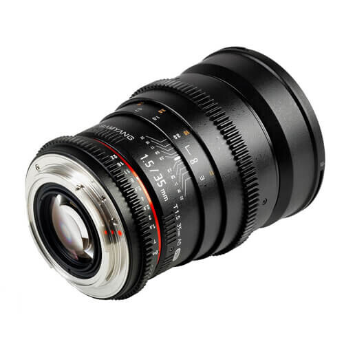 Samyang 35mm T1.5 DSLR Video Lensi
