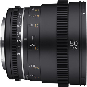Samyang 50mm T1.5 VDSLR MK2 Cine Lens (Canon RF) - Thumbnail