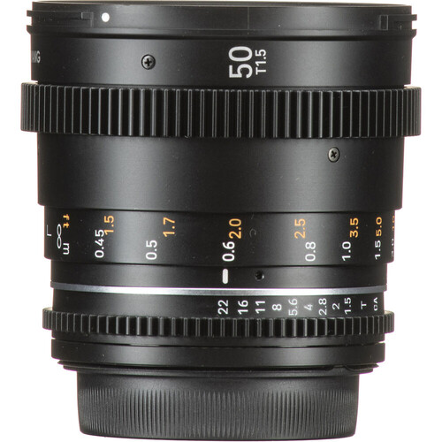 Samyang 50mm T1.5 VDSLR MK2 Cine Lens (Fujifilm X)