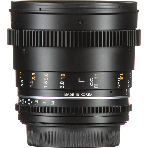 Samyang 50mm T1.5 VDSLR MK2 Cine Lens (Fujifilm X)