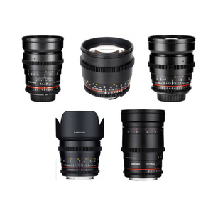 Samyang - Samyang 5'li Cine Lens Seti