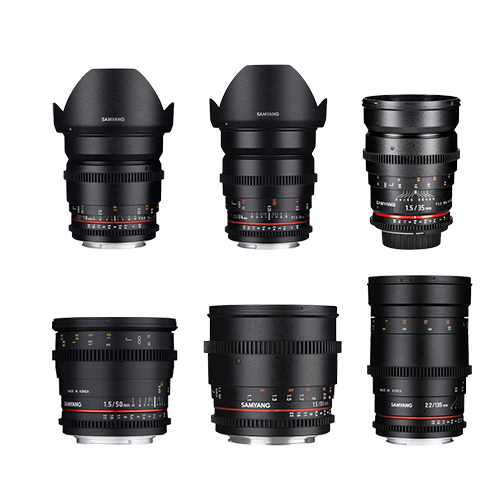 Samyang 6'lı Cine Video Lens Seti