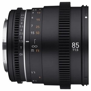 Samyang 85mm T1.5 VDSLR MK2 Cine Lens (Canon RF) - Thumbnail