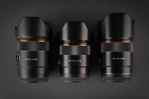 Samyang AF 24/35/75 mm F1.8 Tiny Lens SET