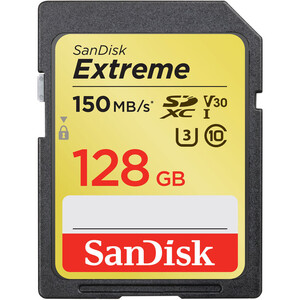 Sandisk 128GB 150MB/s Extreme SDXC V30 UHS-I U3 Hafıza Kartı SDSDXV5-128G-GNCIN - Thumbnail