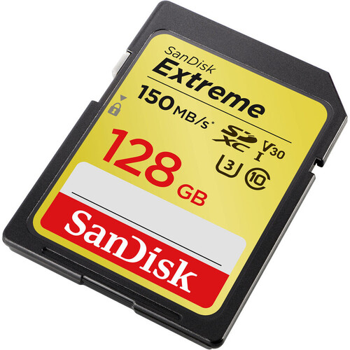 Sandisk 128GB 150MB/s Extreme SDXC V30 UHS-I U3 Hafıza Kartı SDSDXV5-128G-GNCIN