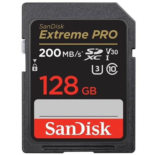 Sandisk 128GB 200mb/sn Extreme PRO SDXC UHS-I Hafıza Kartı