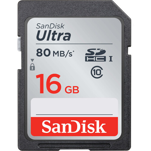 Sandisk 16GB 80mb/sn Ultra SDHC Hafıza Kartı