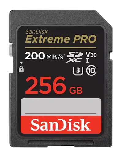 Sandisk 256GB Extreme Pro 200MB/s SD Hafıza Kartı