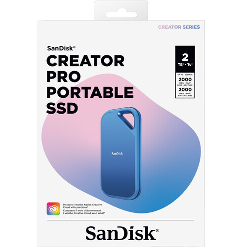 SanDisk 2TB Creator Pro Taşınabilir SSD (SDSSDE81C-2T00-G25)