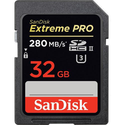 SanDisk 32 GB SD Kart EXT PRO 280 MB/s