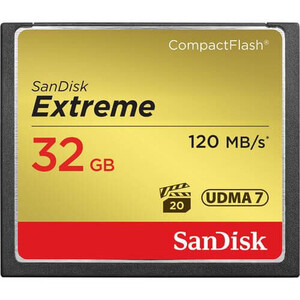 Sandisk 32GB 120MB/s Extreme CompactFlash - Thumbnail