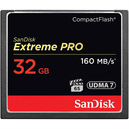Sandisk 32GB 160mb/s Extreme PRO Compact Flash Kart