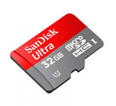 Sandisk 32GB 90-100mb/sn Ultra MicroSD Hafıza Kartı