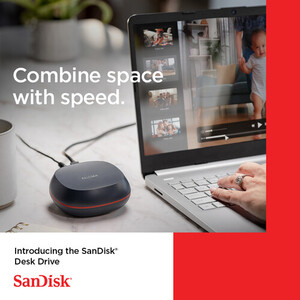 SanDisk 4TB Desk Drive Harici SSD (USB-C 3.2 Gen 2) - Thumbnail