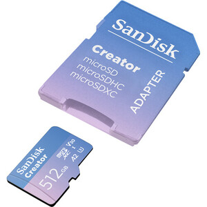 Sandisk - SanDisk 512GB 190MB/s Creator Series V30 UHS-II MicroSD Hafıza Kartı (1)