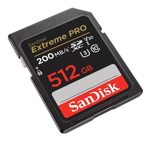 SanDisk 512GB 200mb/sn Extreme Pro V30 SDXC Hafıza Kartı