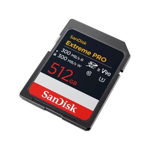 Sandisk - SanDisk 512GB 300MB/s Extreme PRO V90 SDXC UHS-II Hafıza Kartı (SDSDXDM-512G-GN4IN) (1)