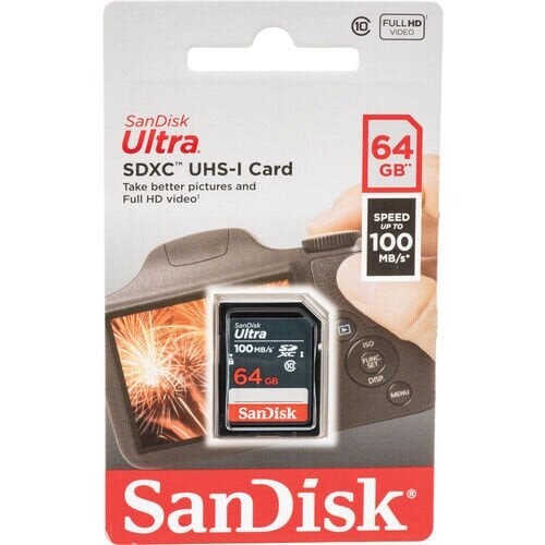 Sandisk 64GB 140mb/sn Ultra SDXC Hafıza Kartı