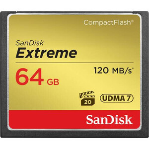Sandisk 64GB 120MB/s Extreme CompactFlash - Thumbnail