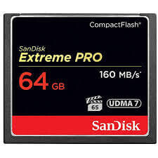 Sandisk 64GB 160mb/s Extreme Pro Compact Flash Kart