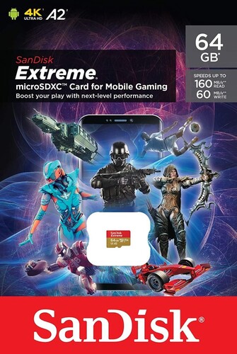 SanDisk 64GB 160MB/s MicroSDXC Hafıza Kartı