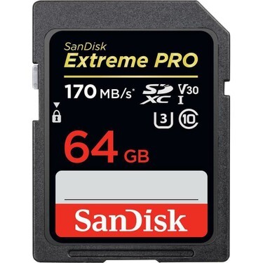 Sandisk 64GB 170MB/s Extreme Pro SD Hafıza Kartı
