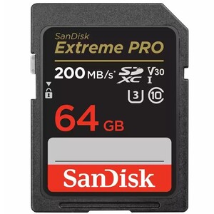 Sandisk - Sandisk 64GB 200MB/s Extreme Pro V30 SDXC Hafıza Kartı