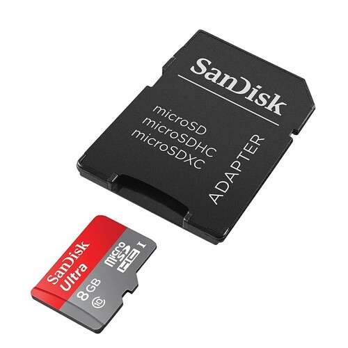 SanDisk 8GB Ultra microSDHC UHS-I Adaptörlü kart
