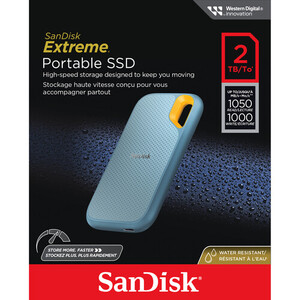SanDisk Extreme 2TB V2 (Sky Blue)(SDSSDE61-2T00-G25B) - Thumbnail