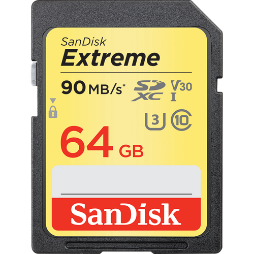 Sandisk Extreme 64GB 90-95Mb/s SD Hafıza Kartı