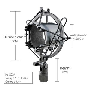 Sanger SM-709 Stüdyo Mikrofon Shock Mount - Thumbnail