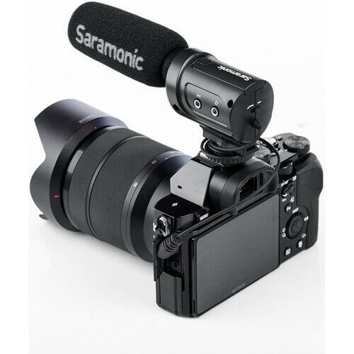Saramonic SR-M3 Ekstra Mikrofon Girişli ve Kulaklık Çıkışlı Shotgun Mikrofon