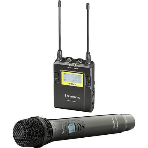 Saramonic UwMic9 (RX9 HU9) 1 Verici 1 Alıcı Kablosuz El Mikrofonu