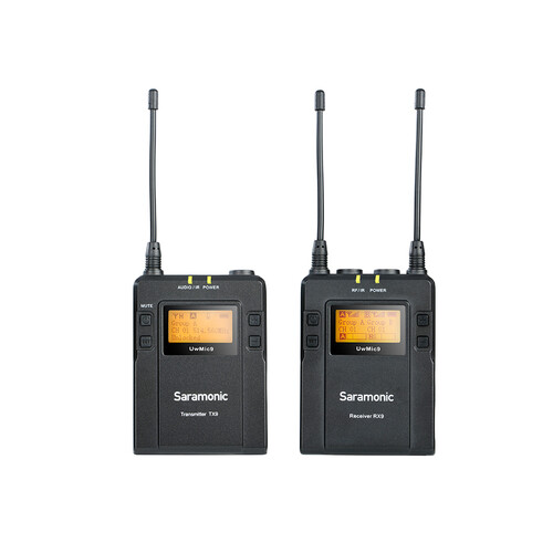 Saramonic UwMic9 RX9 TX9 1 Verici 1 Alıcı Kablosuz Yaka Mikrofonu