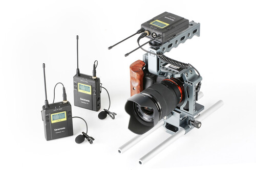Saramonic UwMic9 (TX9 TX9 RX9) 1 Alıcı 2 Verici Kablosuz Yaka Mikrofonu