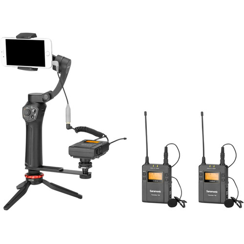 Saramonic UwMic9 (TX9 TX9 RX9) 1 Alıcı 2 Verici Kablosuz Yaka Mikrofonu