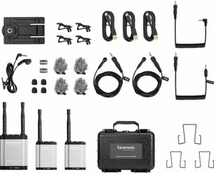 Saramonic Vlink2 Kit2 (TX+TX+RX) 2.4 GHz Kablosuz Mikrofon Sistemi - Thumbnail