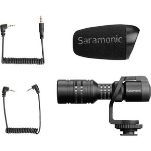 Saramonic Vmic Mini Cep Telefonu ve DSLR Uyumlu Shotgun Mikrofon - Thumbnail