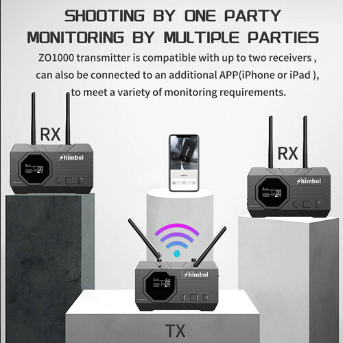 Shimbol ZO1000 SDI/HDMI Kablosuz Görüntü Aktarım Cihazı