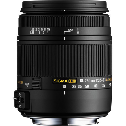 Sigma 18-250mm f/3.5-6.3 DC Macro OS HSM Lens (Nikon F)