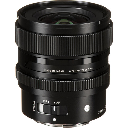 Sigma 20mm F/2 DG DN Contemporary Lens (Sony E)