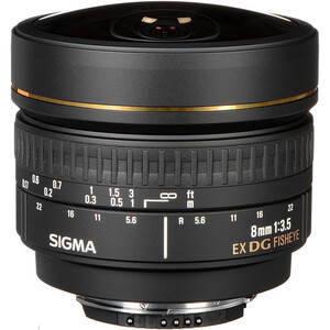 Sigma 8mm f/3.5 EX DG Balık Gözü Lens (Canon) - Thumbnail