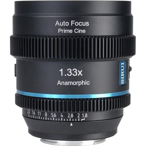 Sirui 20mm T1.8 1.33X S35 Auto-Focus Anamorfik Lens (E Mount, Mavi Flare)