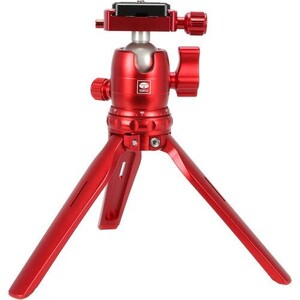 Sirui - Sirui 3B-15R Masaüstü Profesyonel Tripod (Kırmızı)