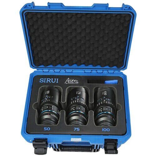 Sirui Astra Series AF T1.8 1.33x Full Frame Blue Flares Anamorphic Nikon Z Mount 3'lü Lens Kit