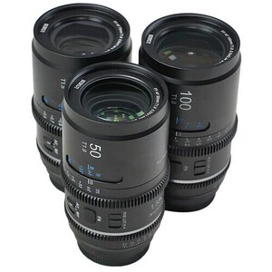 Sirui Astra Series AF T1.8 1.33x Full Frame Blue Flares Anamorphic Sony E Mount 3'lü Lens Kit - Thumbnail