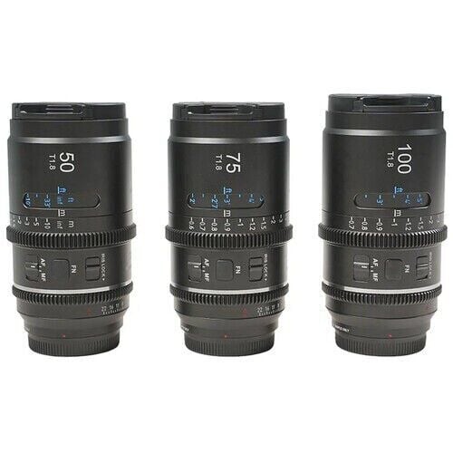 Sirui Astra Series AF T1.8 1.33x Full Frame Neutral Flares Anamorphic Sony E Mount 3'lü Lens Kit