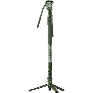 Sirui - Sirui CVM-145P+CT5X 3 Kademeli Carbon Fiber Monopod Kit (Kobalt Yeşil)