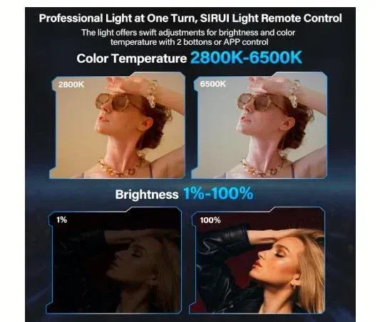 SIRUI CX150 150W Bi-Color LED Video Işığı - Thumbnail